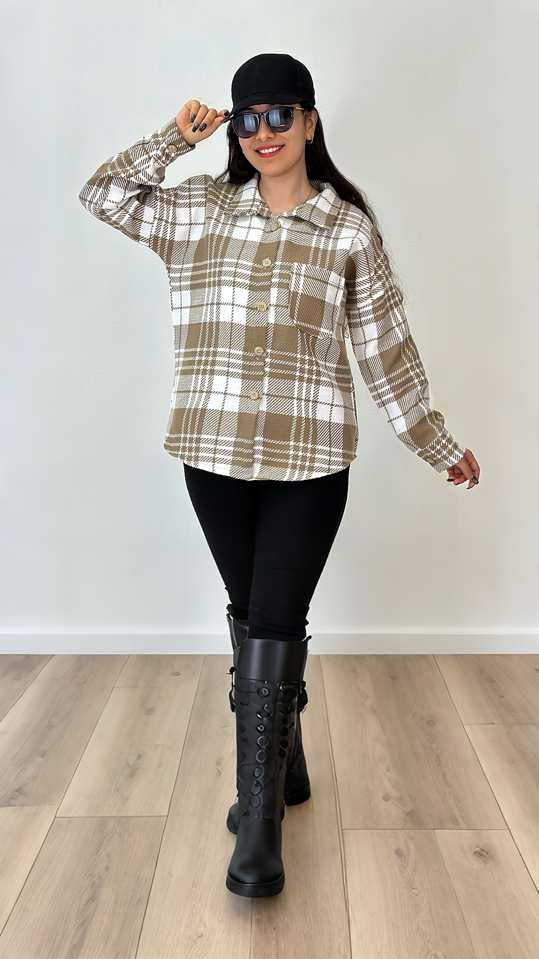 شکت زنانه هومانی مدل گردو جنس کشمیر