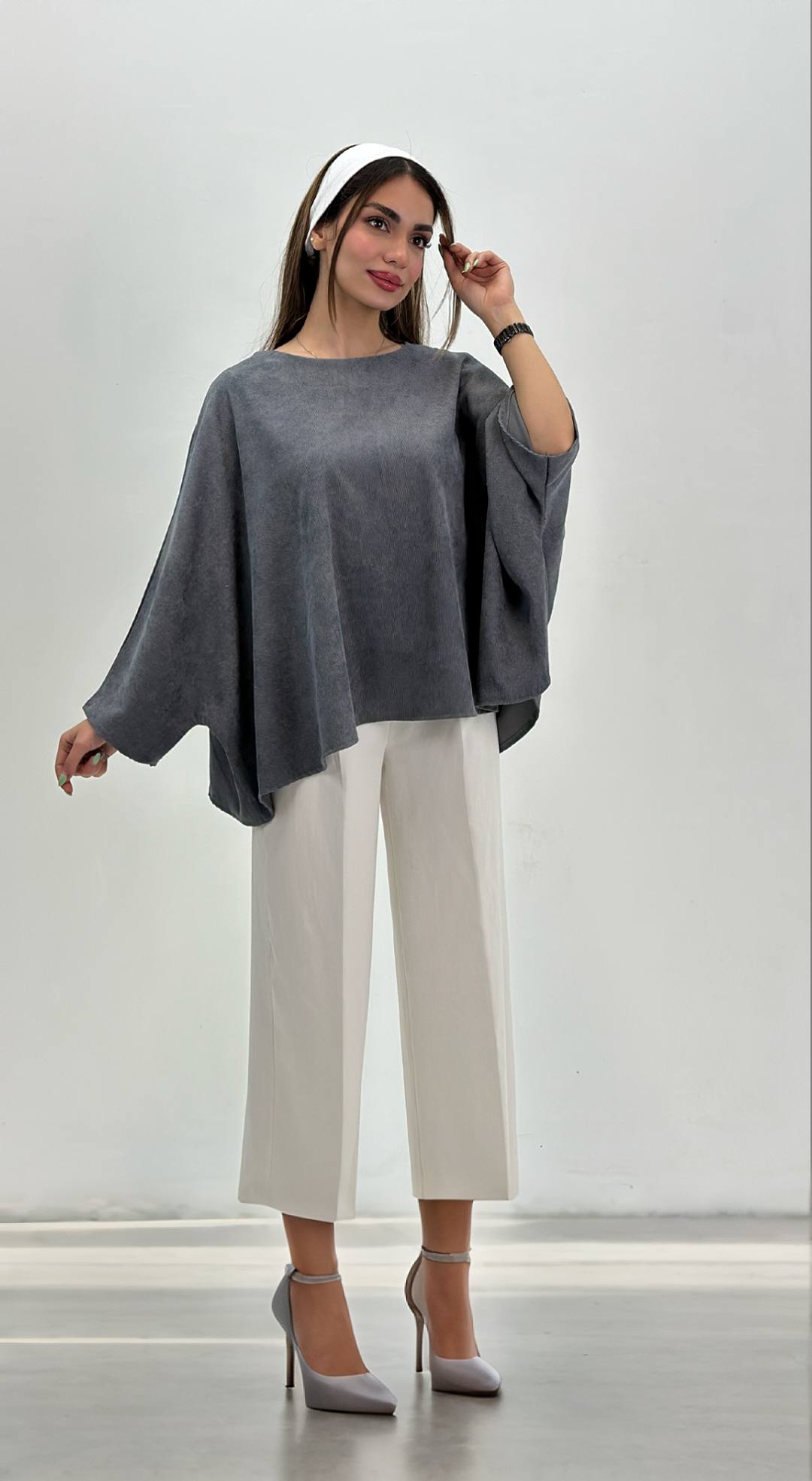 پانچ زنانه هومانی مدل کیمونو مخمل کبریتی، قد ۶۳ سانتی‌متر، فری سایز ۳۶ تا ۵۰