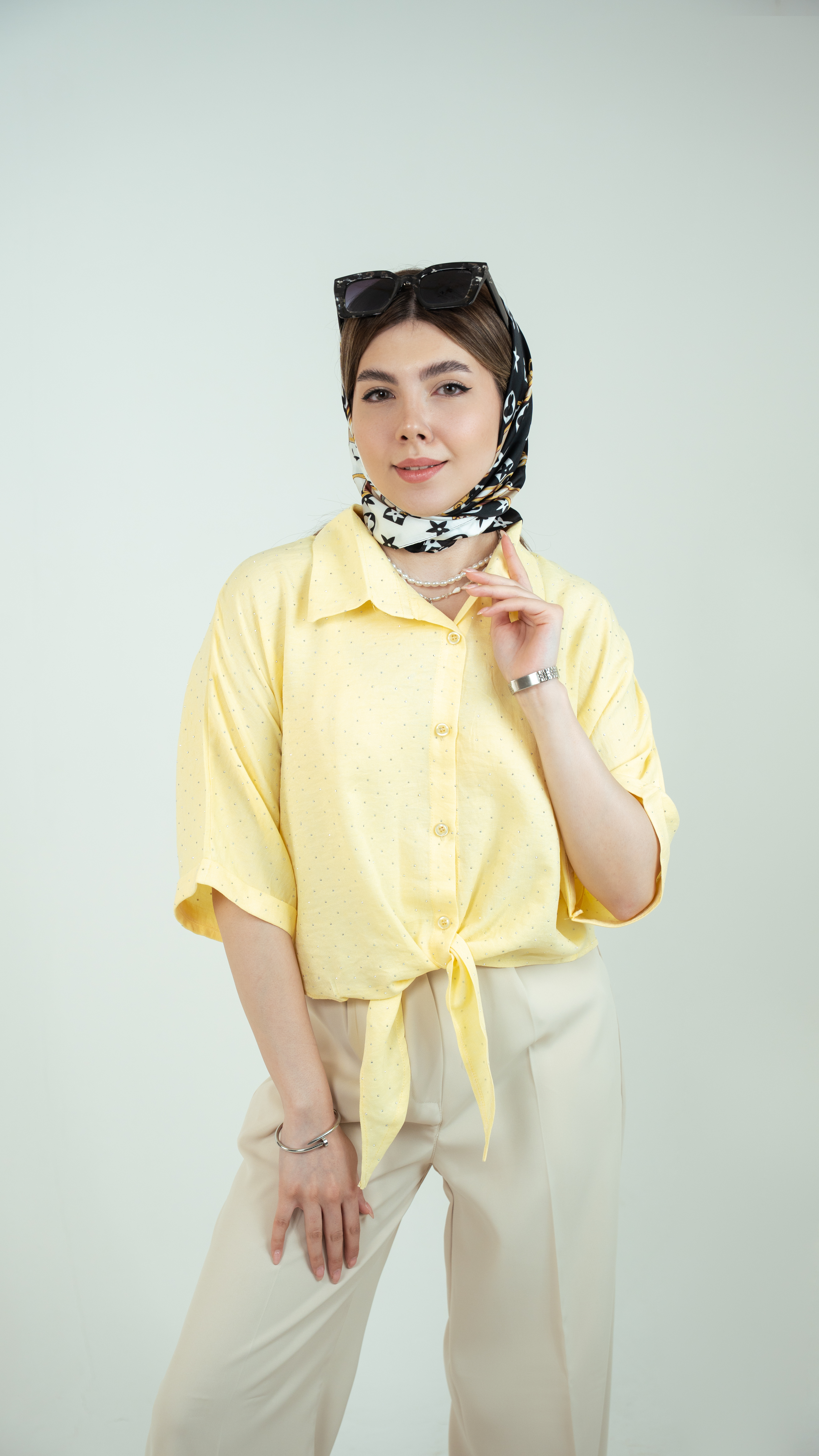 کراپ گره ای نگینی سوفیا
